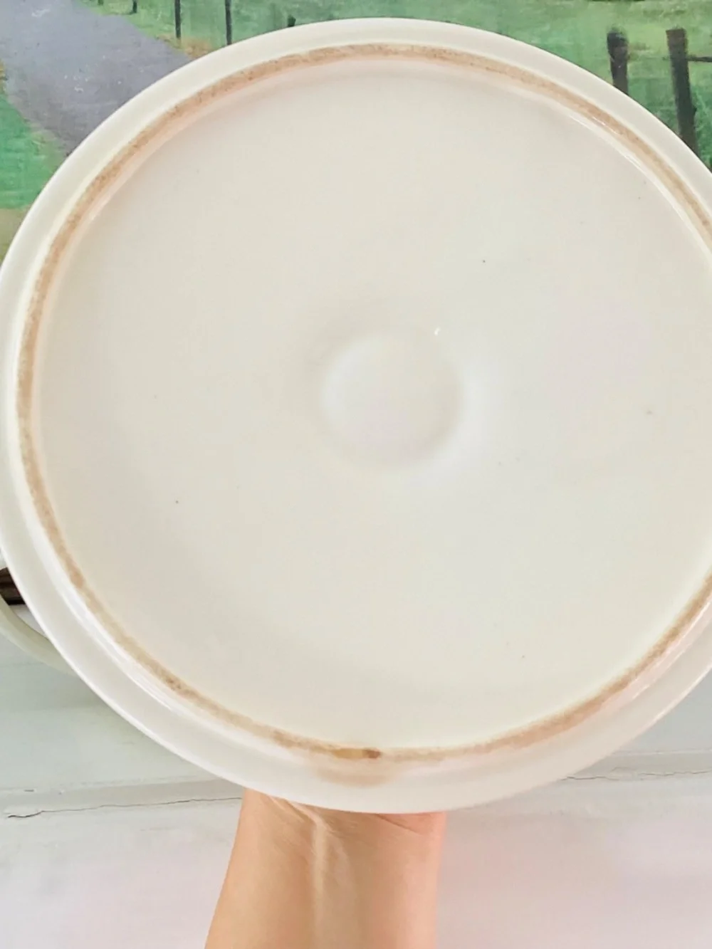 Vintage Royal Currier & Ives Blue Ironstone Scene Ctr 1.25 QT Covered Casserole